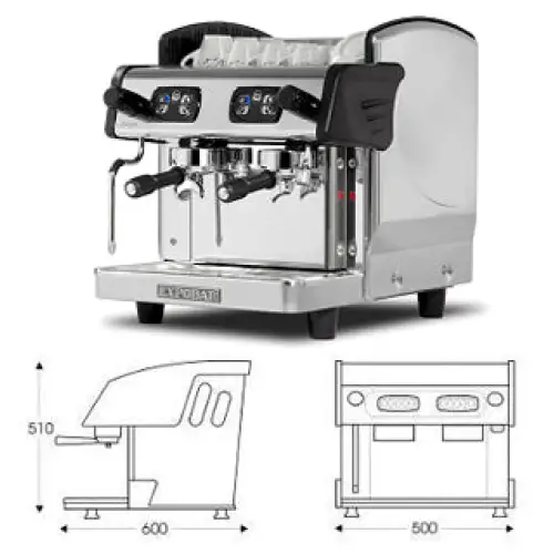 2 Group Zircon High Group Compact Coffee Machine