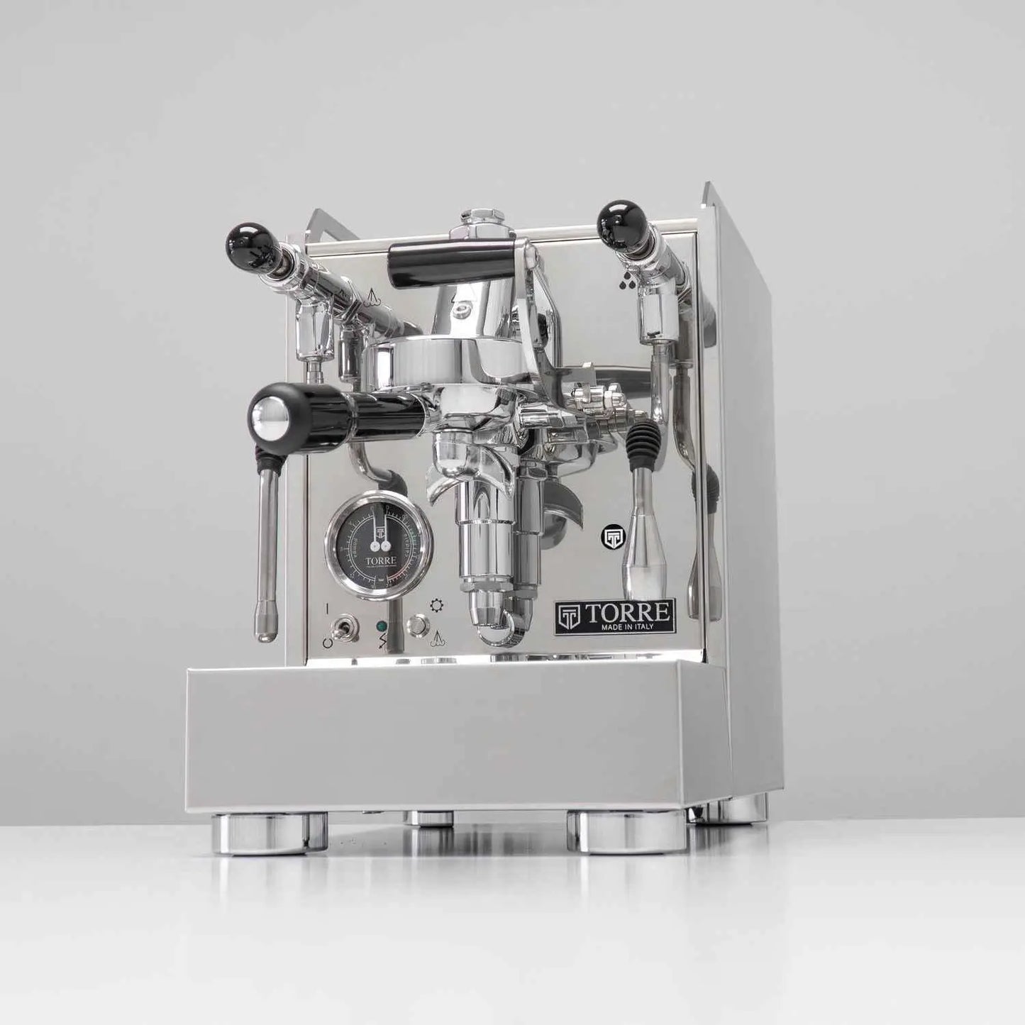 Torre Luigino Coffee Machine TSP MT Inox for Barista-Quality Brewing with Joystick & Rotary Pump - Sip N Smile Australia