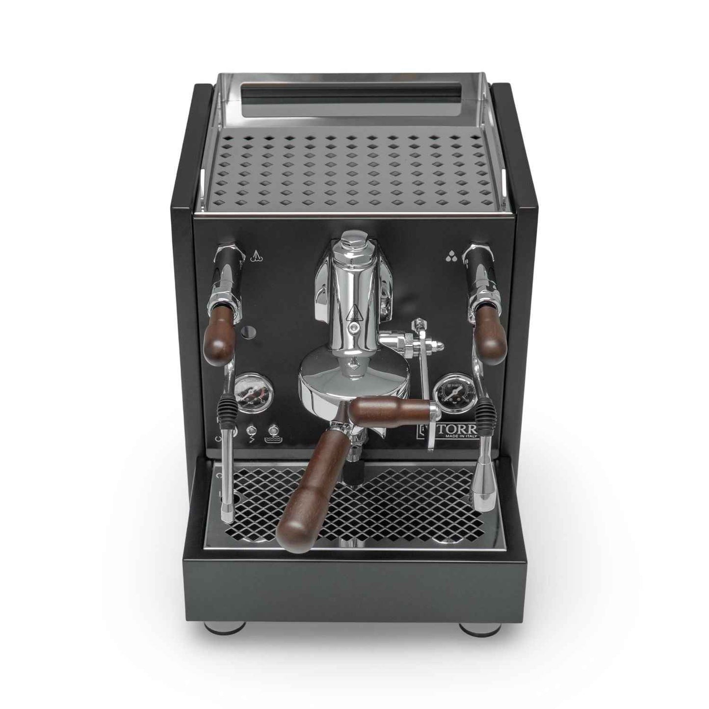 Torre Teresina RS Coffee Machine - Elegant Matte Black Wood Coffee Maker - Sip N Smile Australia 