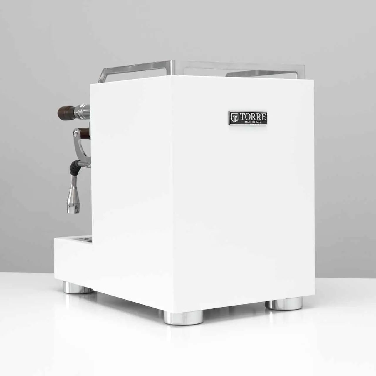 Torre Luigino Coffee Machine TSP MT White with Wood and Joystick - Sip N Smile Australia 