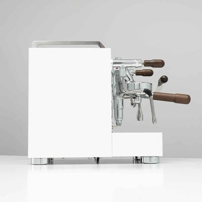 Torre Luigino Coffee Machine TSP MT White with Wood and Joystick - Sip N Smile Australia 