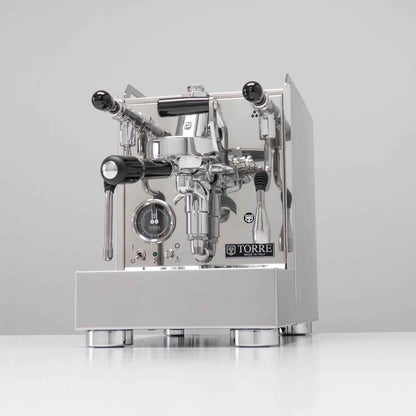 Torre Luigino Coffee Machine TSP MT Inox for Barista-Quality Brewing with Joystick & Rotary Pump - Sip N Smile Australia 