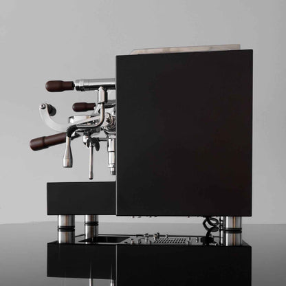 Torre Teresina RS Coffee Machine - Elegant Matte Black Wood Coffee Maker - Sip N Smile Australia 