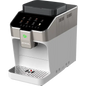 JETINNO JL03 PRO B Silver and black coffee machine with digital display on a white background