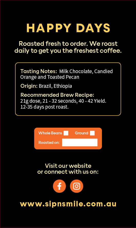 Specialty Coffee - Happy Days Chocolate Pecan | Sip N Smile