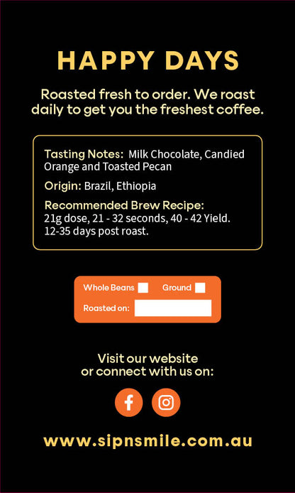 Specialty Coffee - Happy Days Chocolate Pecan | Sip N Smile