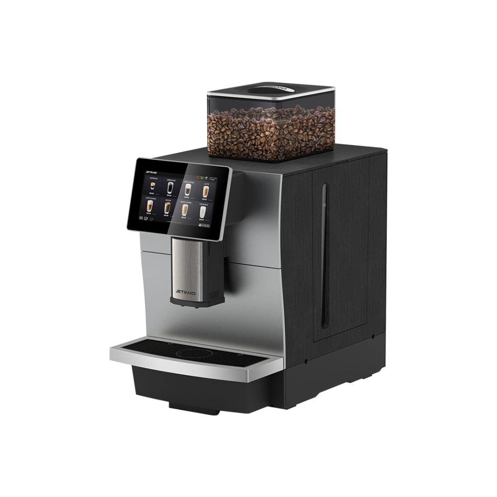 Jetinno JL30 Black coffee machine with a bean container on a white background