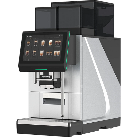 JL38 Modern coffee machine with digital display on a white background